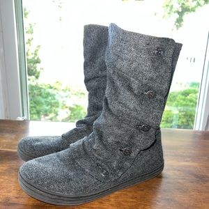 Blowfish Rammish Grey Soft Herringbone Flannel - size 10